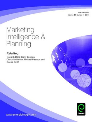 cover image of Marketing Intelligence & Planning, Volume 28, Issue 1